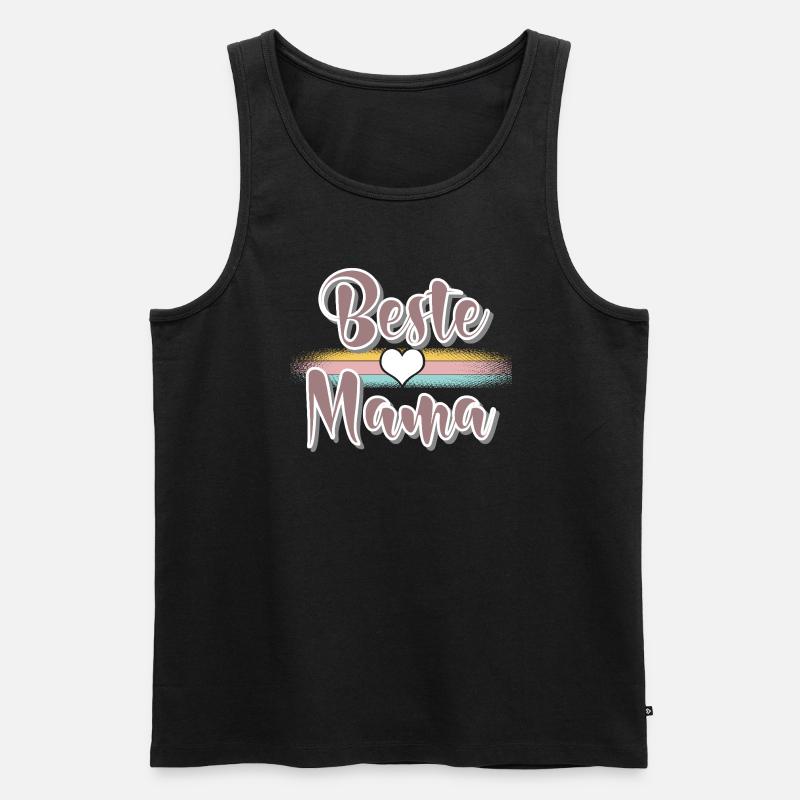 Mama - Männer Premium Bio Tank Top - Schwarz