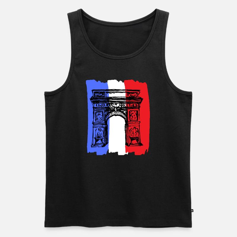Arc de Triomphe - Männer Premium Bio Tank Top - Schwarz