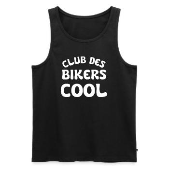 club des bikers cool - Débardeur bio Premium Homme - noir - Devant - Michal (187cm)