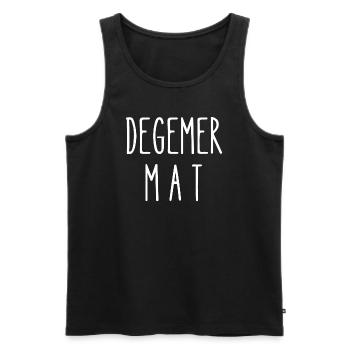 degemer mat - Débardeur bio Premium Homme - noir - Devant - AI Model Male 178 light (178cm)