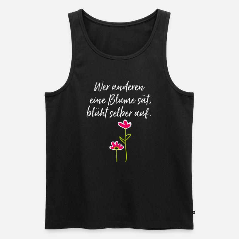 Gartenarbeit Geschenk Gärtner Hobbygärtner - Männer Premium Bio Tank Top - Schwarz