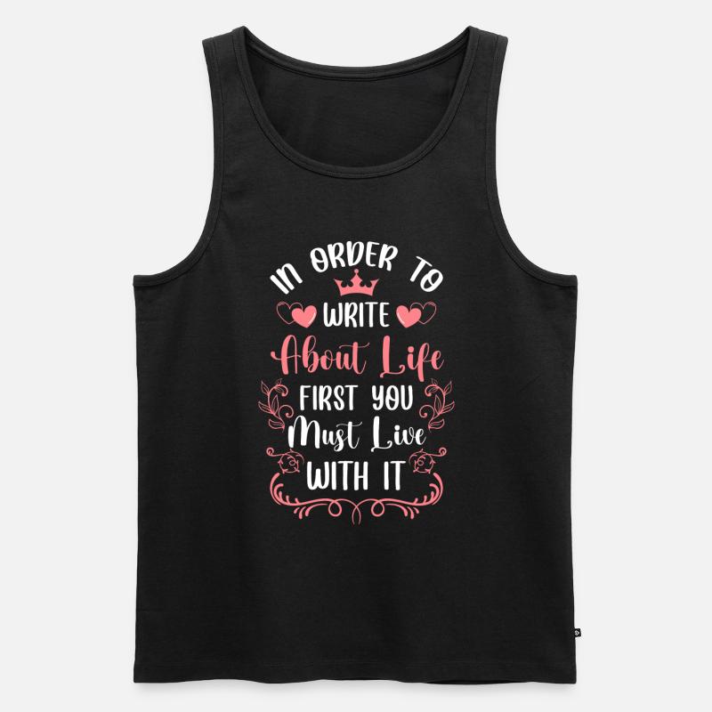 Zeit Modern - Männer Premium Bio Tank Top - Schwarz