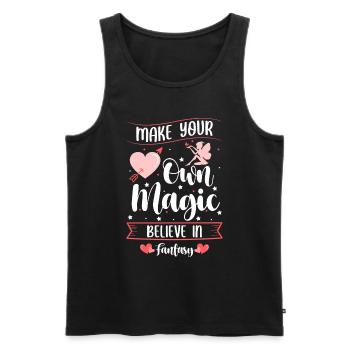 Fairy Daughter Child - Men's Premium Organic Tank Top - black - Front - Michal (187cm)