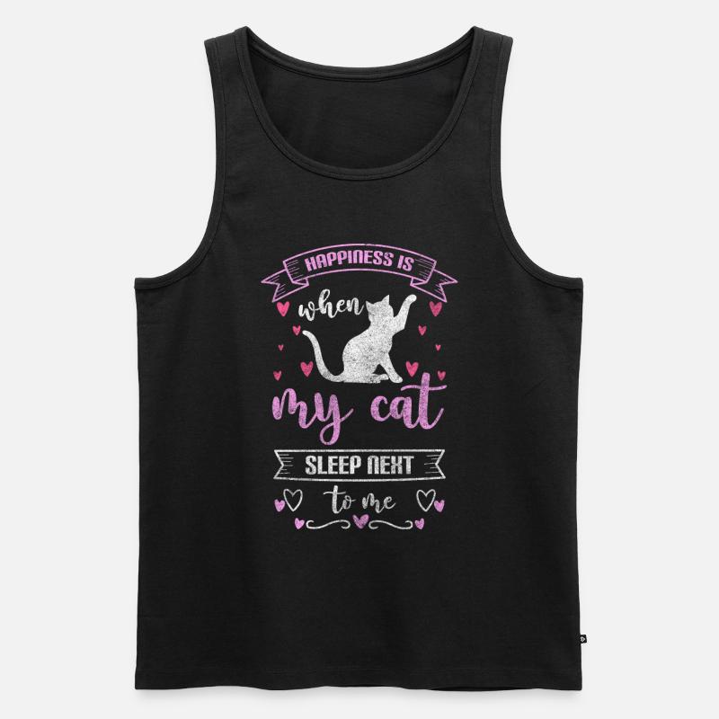 Motivation Positives Denken Liebe - Männer Premium Bio Tank Top - Schwarz