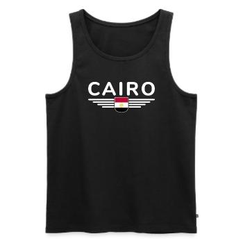 Égypte Fan Tenue T Shirt Design Mode - Débardeur bio Premium Homme - noir - Devant - AI Model Male 178 light (178cm)