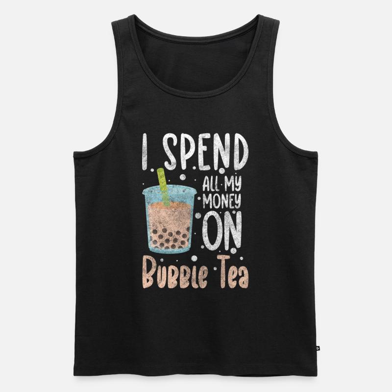 Bubble Tea Süß - Männer Premium Bio Tank Top - Schwarz