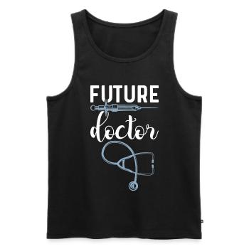 Arzt Ärztin Medizinstudium Medizinstudent Doktor - Männer Premium Bio Tank Top - Schwarz - Vorne - Michal (187cm)