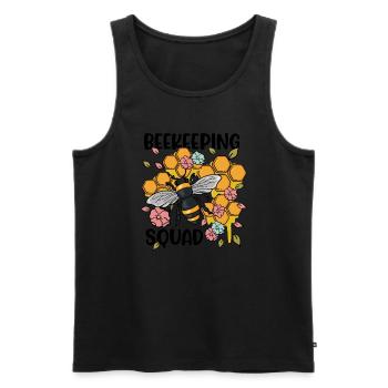 Beekeeper Squad Honey Wildlife Beekeeping - Men's Premium Organic Tank Top - black - Front - Michal (187cm)