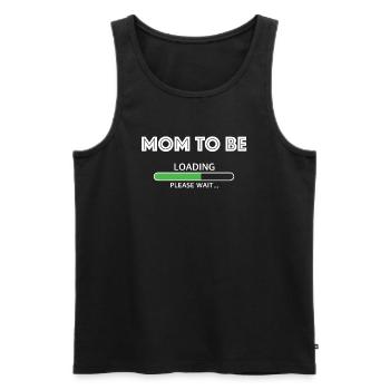 Chargement maman | Bébé à bord, Enfant, Fête - Débardeur bio Premium Homme - noir - Devant - AI Model Male 178 light (178cm)