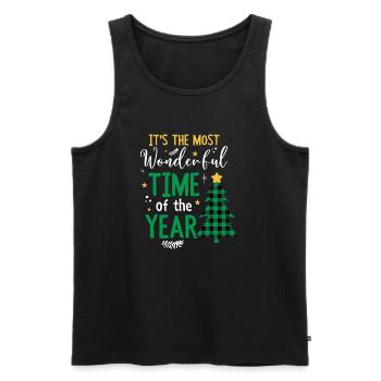 It's The Most Wonderful Time Of The Year - Männer Premium Bio Tank Top - Schwarz - Vorne - Michal (187cm)