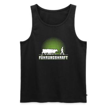 Führungskraft Kühe Landwirt Bauer Geschenkidee - Männer Premium Bio Tank Top - Schwarz - Vorne - AI Model Male 178 light (178cm)
