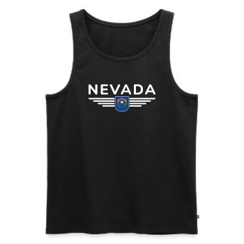 T-shirt Nevada Fan – Parfait pour les fans ! - Débardeur bio Premium Homme - noir - Devant - Michal (187cm)