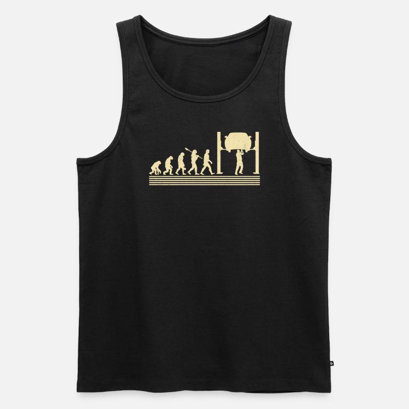 Automechanical evolution - Men's Premium Organic Tank Top - black