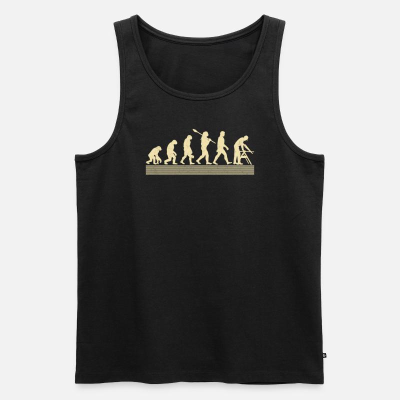 Carpentry evolution - Men's Premium Organic Tank Top - black