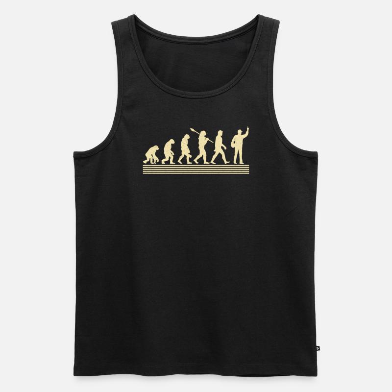 Trainer evolution - Men's Premium Organic Tank Top - black