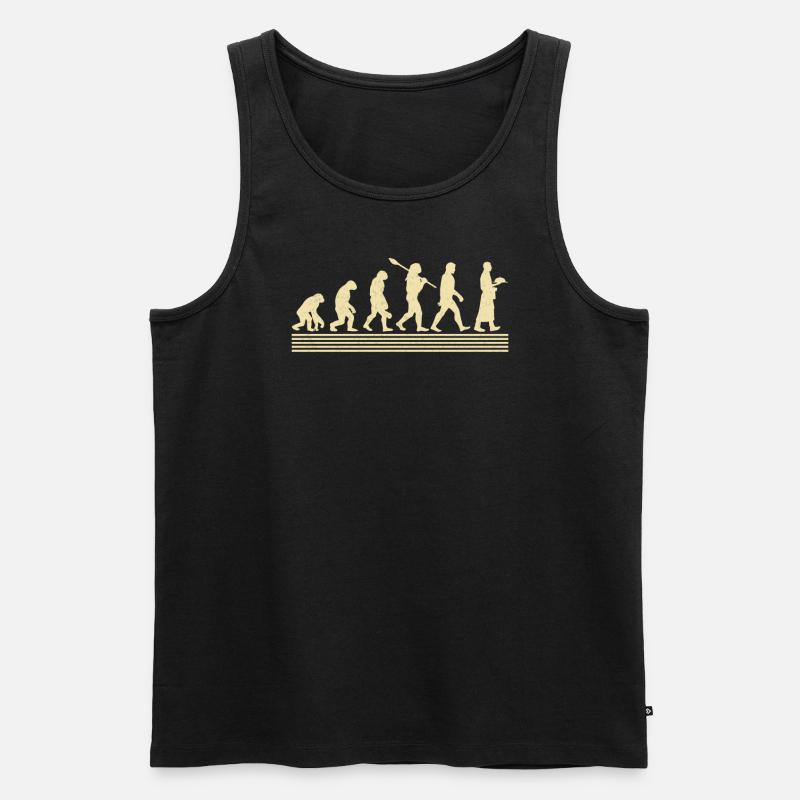 Kellner-evolution - Männer Premium Bio Tank Top - Schwarz