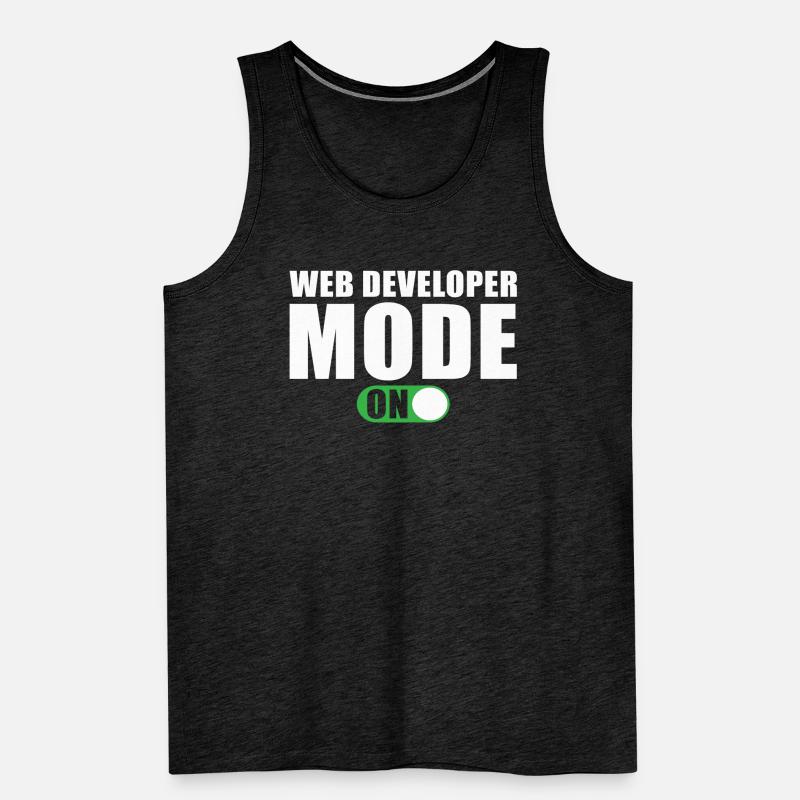 Web Developer Mode On Men's Premium Organic Tank Top