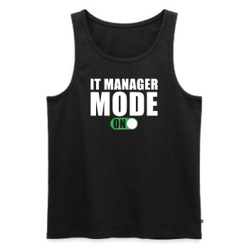 It-manager Modus an Lustig It-manager Geschenk - Männer Premium Bio Tank Top - Schwarz - Vorne - AI Model Male 178 light (178cm)
