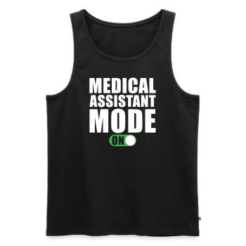 Medizinischer Assistent Modus An - Männer Premium Bio Tank Top - Schwarz - Vorne - AI Model Male 178 light (178cm)