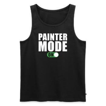 Maler Modus Ein Maler und Lackierer - Männer Premium Bio Tank Top - Schwarz - Vorne - AI Model Male 178 light (178cm)