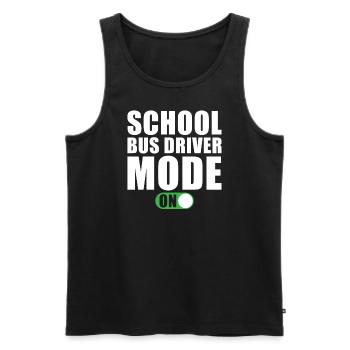 Schulbusfahrer Modus Ein - Männer Premium Bio Tank Top - Schwarz - Vorne - AI Model Male 178 light (178cm)