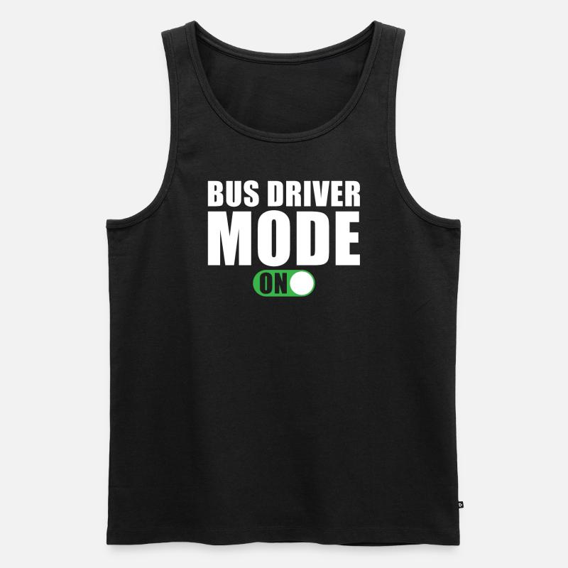 Mode pilote de bus activé - Débardeur bio Premium Homme - noir