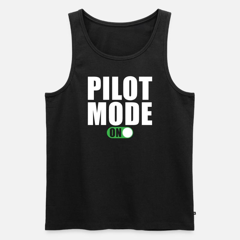 Mode pilote activé - Débardeur bio Premium Homme - noir