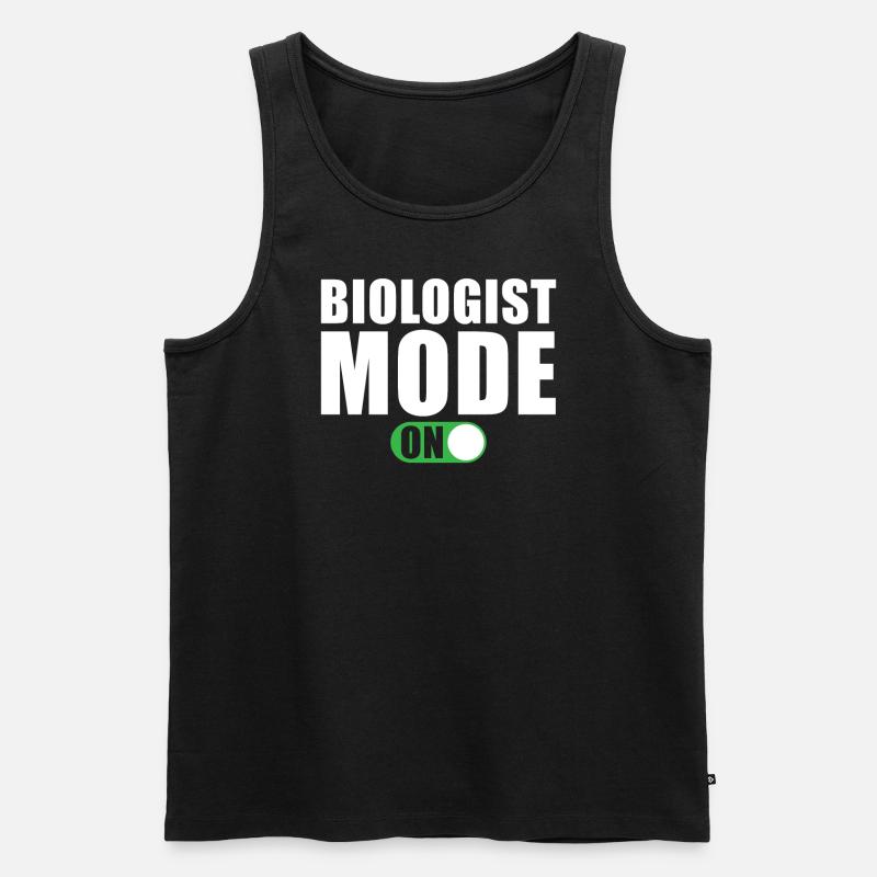 Biologe Modus An - Männer Premium Bio Tank Top - Schwarz