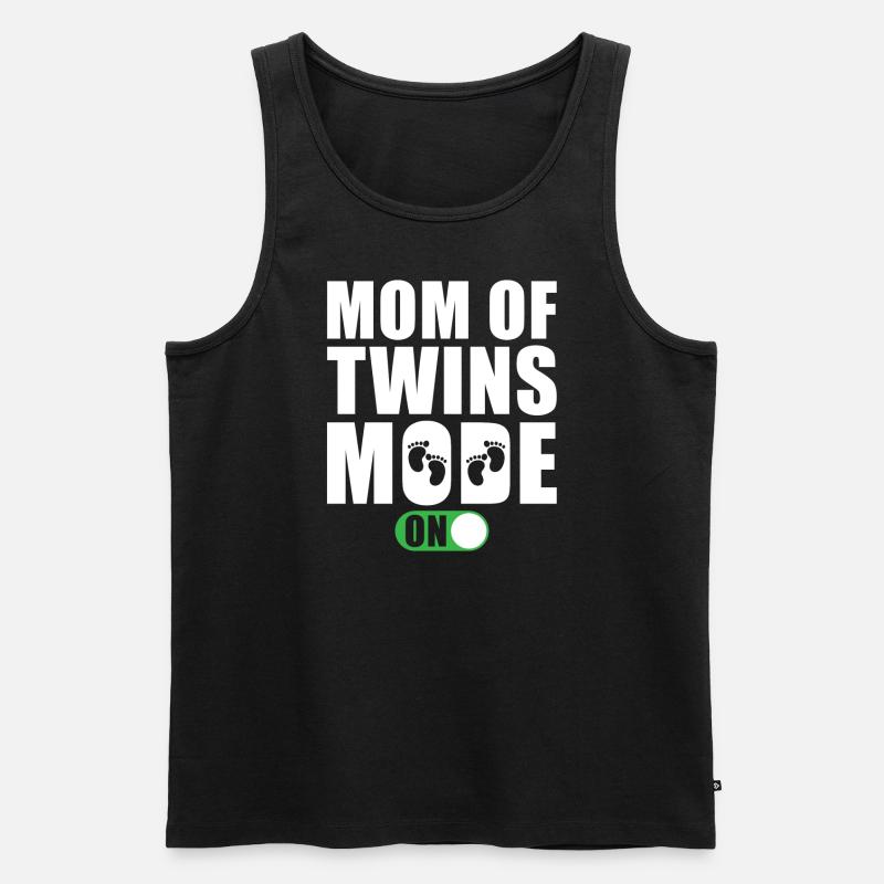 Mère de jumeaux Modus On - Débardeur bio Premium Homme - noir
