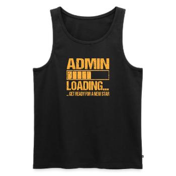 Admin loading Admin Ausbildung - Männer Premium Bio Tank Top - Schwarz - Vorne - AI Model Male 178 light (178cm)