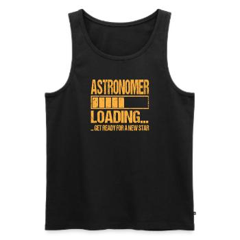 Astronom loading Astronomer Training - Men's Premium Organic Tank Top - black - Front - AI Model Male 178 light (178cm)