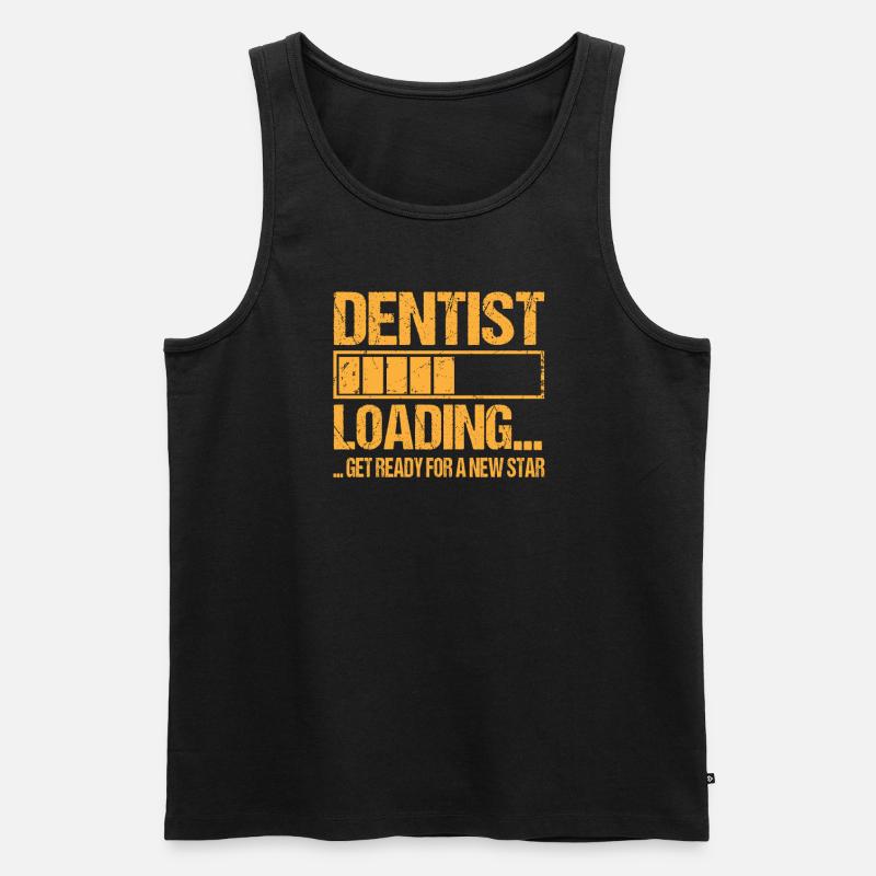 Dentist loading Dentist Training - Men's Premium Organic Tank Top - black