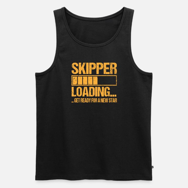 Skipper loading Skipper Ausbildung - Männer Premium Bio Tank Top - Schwarz