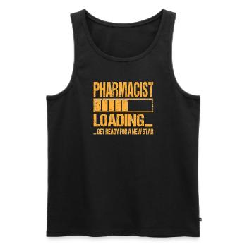 Apotheker loading - Männer Premium Bio Tank Top - Schwarz - Vorne - AI Model Male 178 light (178cm)