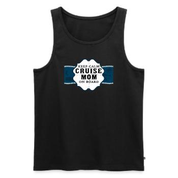 Cruise Mama - Men's Premium Organic Tank Top - black - Front - Michal (187cm)