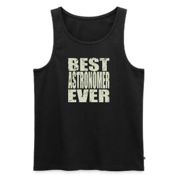 Best Astronomer ever AstronomEr Gift - Men's Premium Organic Tank Top - black - Front - AI Model Male 178 light (178cm)