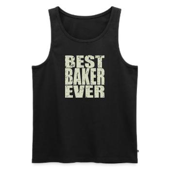 Best Bäcker ever Bäcker Geschenk - Männer Premium Bio Tank Top - Schwarz - Vorne - AI Model Male 178 light (178cm)