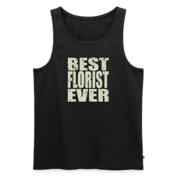 Best Florst ever Florist Geschenk - Männer Premium Bio Tank Top - Schwarz - Vorne - Michal (187cm)