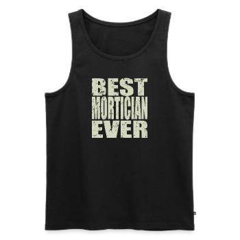 Best Undertaker ever Undertaker Gift - Men's Premium Organic Tank Top - black - Front - AI Model Male 178 light (178cm)