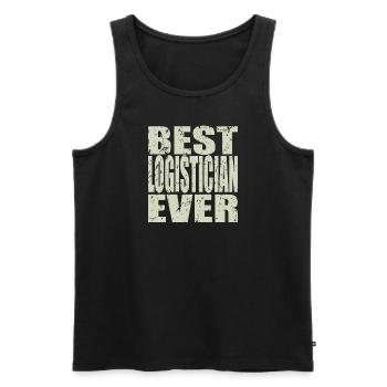 Best Logistiker ever Logistiker Geschenk - Männer Premium Bio Tank Top - Schwarz - Vorne - AI Model Male 178 light (178cm)