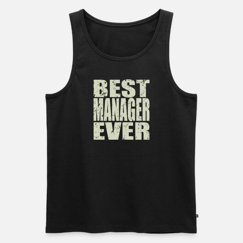 Best Manager ever Manager Geschenk - Männer Premium Bio Tank Top - Schwarz