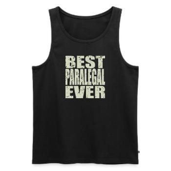 Best Rechtsanwaltsfachangestellte ever - Männer Premium Bio Tank Top - Schwarz - Vorne - Michal (187cm)