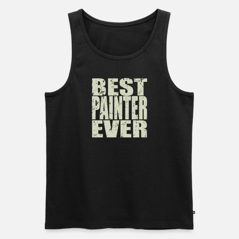 Best Maler ever Maler Geschenk - Männer Premium Bio Tank Top - Schwarz