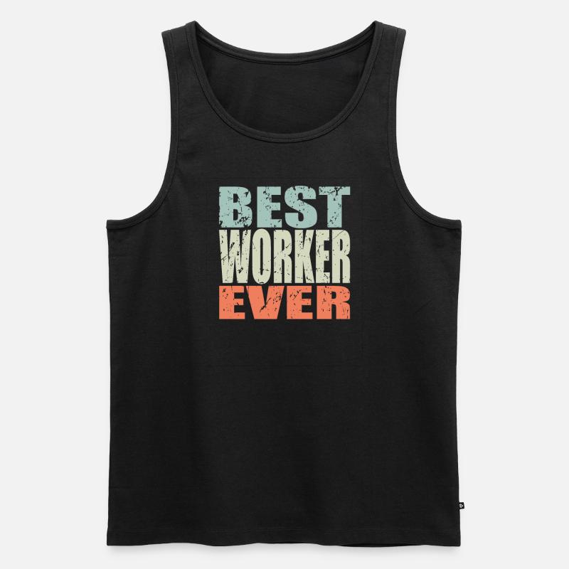 Best Arbeiter ever Arbeiter Geschenk - Männer Premium Bio Tank Top - Schwarz