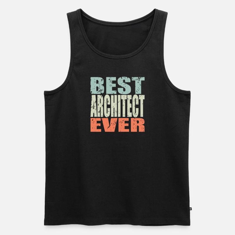 Best Architect ever Architect Gift - Men's Premium Organic Tank Top - black