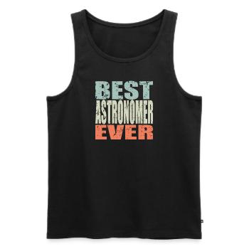 Best Astronomer ever AstronomEr Gift - Men's Premium Organic Tank Top - black - Front - AI Model Male 178 light (178cm)