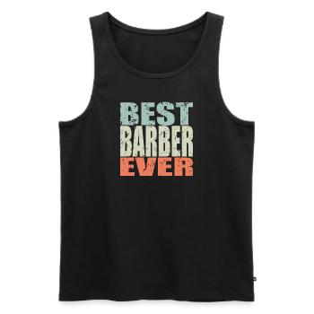 Best Barber ever Barber Geschenk - Männer Premium Bio Tank Top - Schwarz - Vorne - AI Model Male 178 light (178cm)