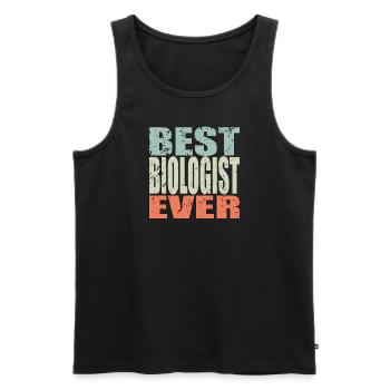 Best Biologe ever Biologe Geschenk - Männer Premium Bio Tank Top - Schwarz - Vorne - AI Model Male 178 light (178cm)