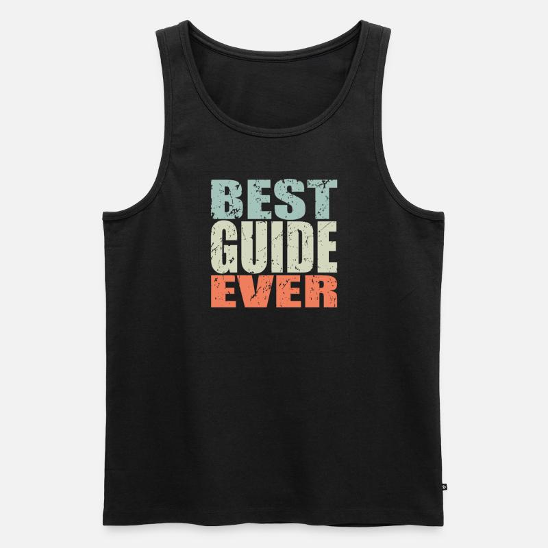 Best Guide ever Guide Gift - Men's Premium Organic Tank Top - black