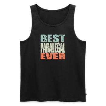 Best Rechtsanwaltsfachangestellte ever - Männer Premium Bio Tank Top - Schwarz - Vorne - Michal (187cm)
